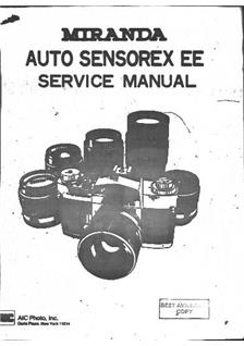 Miranda Sensorex EE Auto manual. Camera Instructions.